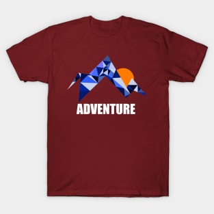 Geometric Mountain Adventure T-Shirt